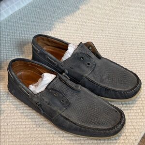 John Varvatos Charcoal Boat Shoes